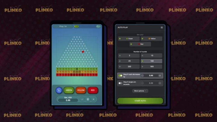 Jouez à Plinko sur votre smartphone