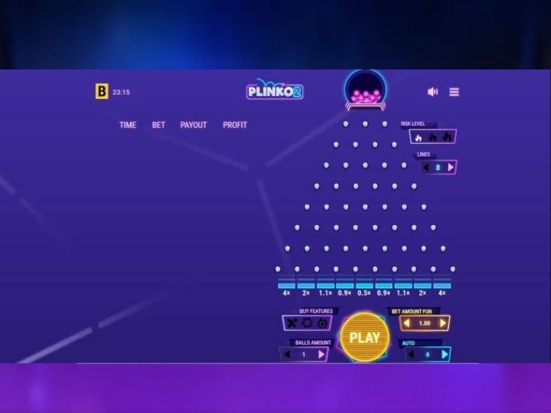 Version démo du jeu Plinko