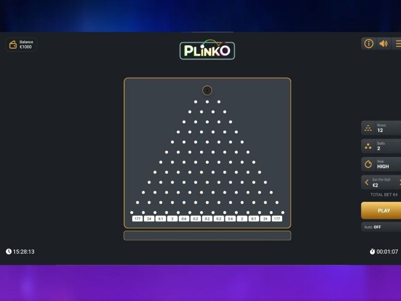 Jouer à Plinko gratuitement